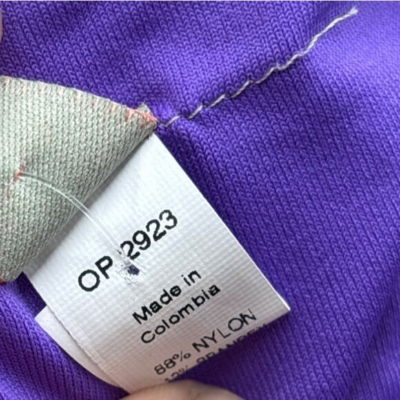 NWT MAAJI Lady Violet Reversible Bikini Bottoms Sz L Tropical Leaf Print Purple - Picture 9 of 9